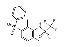 2,6-Dimethyl-3-phenylsulfonyl-trifluormethansulfonanilid Structure