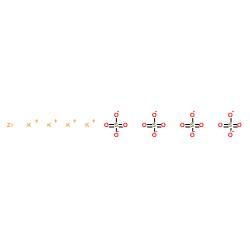 Potassium zirconium sulfate trihydrate Structure