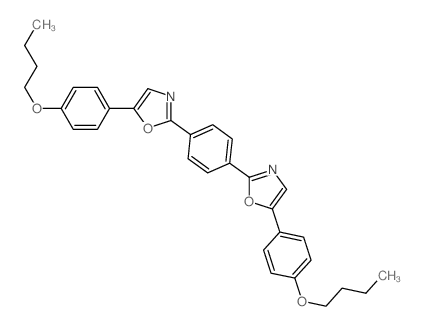 Oxazole,2,2'-(1,4-phenylene)bis[5-(4-butoxyphenyl)- structure