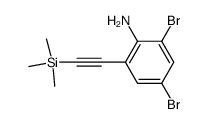 2,4-dibromo-6-[(trimethylsilyl)ethynyl]aniline结构式