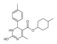 (4-methylcyclohexyl) 6-methyl-4-(4-methylphenyl)-2-oxo-3,4-dihydro-1H-pyrimidine-5-carboxylate Structure