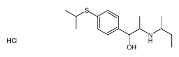 2-(butan-2-ylamino)-1-(4-propan-2-ylsulfanylphenyl)propan-1-ol,hydrochloride结构式