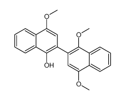 2-(1,4-dimethoxynaphthalen-2-yl)-4-methoxynaphthalen-1-ol结构式