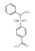 4-(N-甲基-N-苯基氨磺酰基)苯甲酸结构式