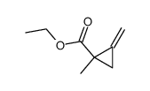 Cyclopropanecarboxylic acid, 1-methyl-2-methylene-, ethyl ester (9CI) Structure