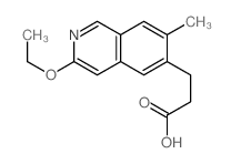 3-(3-ethoxy-7-methyl-isoquinolin-6-yl)propanoic acid structure