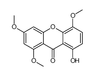 8-hydroxy-1,3,5-trimethoxyxanthen-9-one结构式