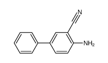 4-amino-biphenyl-3-carbonitrile结构式