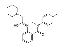 N-methyl-N-(4-methylphenyl)-2-[(2-piperidin-1-ylacetyl)amino]benzamide结构式