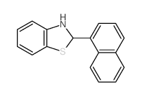 Benzothiazole,2,3-dihydro-2-(1-naphthalenyl)- Structure