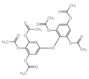 [2,6-diacetyloxy-4-(2,4,6-triacetyloxyphenoxy)phenyl] acetate Structure