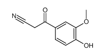 3-(4-hydroxy-3-methoxy-phenyl)-3-oxo-propionitrile结构式