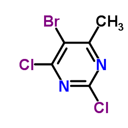 5-溴-2,4-二氯-6-甲基嘧啶结构式