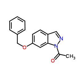 1-[6-(Benzyloxy)-1H-indazol-1-yl]ethanone结构式