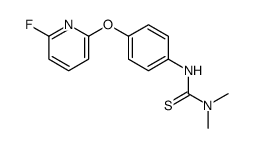 3-[4-(6-fluoropyridin-2-yl)oxyphenyl]-1,1-dimethylthiourea Structure