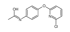 N-[4-(6-chloropyridin-2-yl)oxyphenyl]acetamide结构式