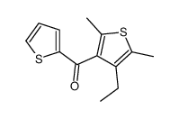 (4-ethyl-2,5-dimethylthiophen-3-yl)-thiophen-2-ylmethanone结构式