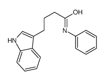 4-(1H-indol-3-yl)-N-phenylbutanamide结构式
