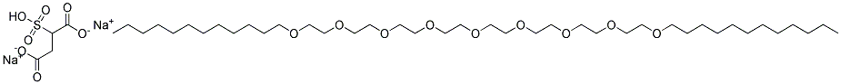 lauryl-polyethyleneglycol sulfosuccinate diso-salt, in h2o structure