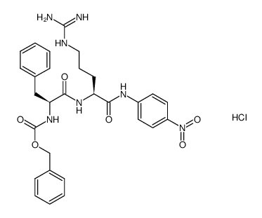 Z-Phe-Arg-pNA · HCl结构式