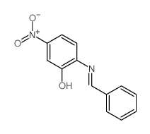 2-(benzylideneamino)-5-nitro-phenol结构式