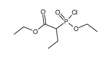 ethyl 2-(chloro(ethoxy)phosphoryl)butanoate结构式