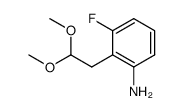 2-(2,2)-DIMETHOXY-ETHYL)-3-FLUORO-PHENYLAMINE结构式