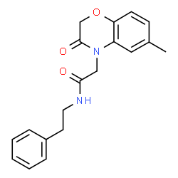 4H-1,4-Benzoxazine-4-acetamide,2,3-dihydro-6-methyl-3-oxo-N-(2-phenylethyl)-(9CI)结构式