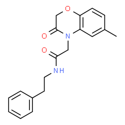 4H-1,4-Benzoxazine-4-acetamide,2,3-dihydro-6-methyl-3-oxo-N-(2-phenylethyl)-(9CI) Structure