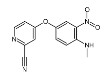 2-Pyridinemethanol, 4-[4-(methylamino)-3-nitrophenoxy]-结构式