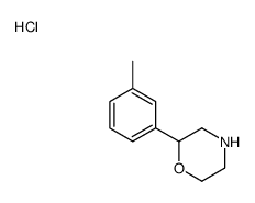 2-(3-methylphenyl)morpholine,hydrochloride Structure