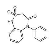 2,2-dioxo-5-phenyl-1H-2λ6,1,5-benzothiadiazepin-4-one结构式