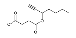 4-oct-1-yn-3-yloxy-4-oxobutanoate结构式
