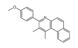 3-(4-methoxyphenyl)-1,2-dimethylbenzo[f]quinoline Structure