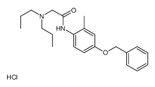 2-(dipropylamino)-N-(2-methyl-4-phenylmethoxyphenyl)acetamide,hydrochloride Structure