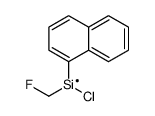 chloro-(fluoromethyl)-naphthalen-1-ylsilicon Structure
