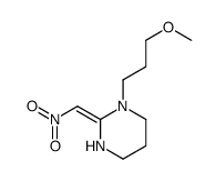 1-(3-methoxypropyl)-2-(nitromethylidene)-1,3-diazinane结构式