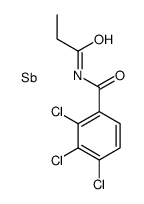antimony,2,3,4-trichloro-N-propanoylbenzamide Structure
