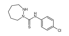 N-(4-chlorophenyl)diazepane-1-carbothioamide结构式