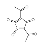 3,5-diacetyl-1,2-dioxidopyrazole-1,2-diium-4-one结构式