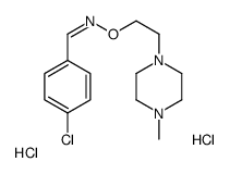 (E)-1-(4-chlorophenyl)-N-[2-(4-methylpiperazin-1-yl)ethoxy]methanimine,dihydrochloride结构式