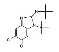 3-tert-butyl-2-tert-butylimino-6-chloro-2,3-dihydro-benzoimidazol-5-one Structure