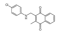 2-[(4-chloroanilino)methyl]-3-methylnaphthalene-1,4-dione结构式
