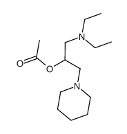 2-acetoxy-1-diethylamino-3-piperidin-1-yl-propane结构式