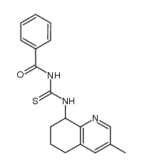 8-Benzoylthiocarbamoylamino-3-methyl-5,6,7,8-tetrahydroquinoline结构式