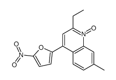 2-ethyl-7-methyl-4-(5-nitrofuran-2-yl)-1-oxidoquinolin-1-ium Structure
