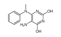 5-amino-6-(N-methylanilino)-1H-pyrimidine-2,4-dione结构式