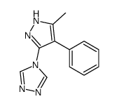 4-(5-methyl-4-phenyl-1H-pyrazol-3-yl)-1,2,4-triazole结构式