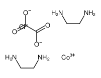 cobalt(+3) cation, ethane-1,2-diamine, oxalate, chloride结构式
