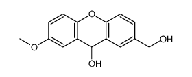 2-(hydroxymethyl)-7-methoxy-9H-xanthen-9-ol Structure